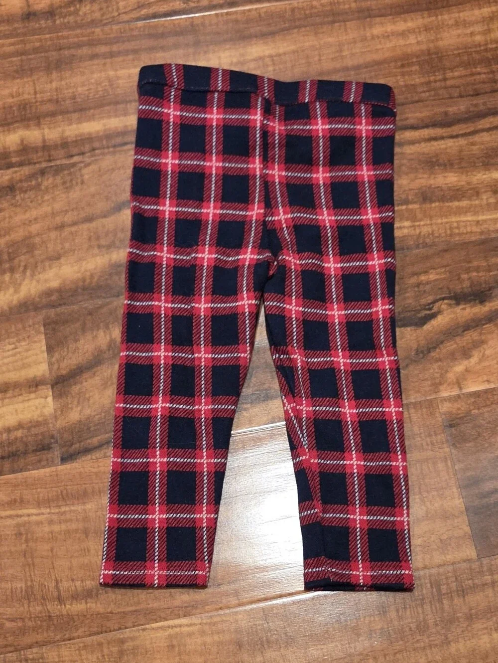Janie and Jack EUC 18-24 Months Red Reindeer Sweater & Red/Navy Plaid Pants